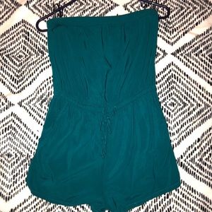 Strapless romper